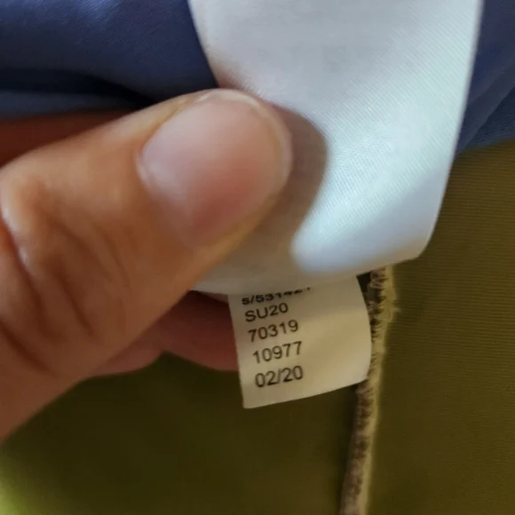 Ann Taylor Blue Ruffle Sheath Dress | Size 10 | Sleeveless V-Neck | Career Work - Picture 13 of 13